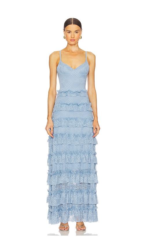 OW Collection Marina Maxi Dress in Blue by OW COLLECTION