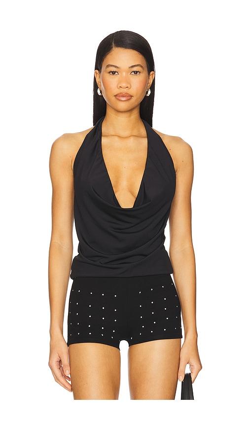 OW Collection Merle Top in Black by OW COLLECTION