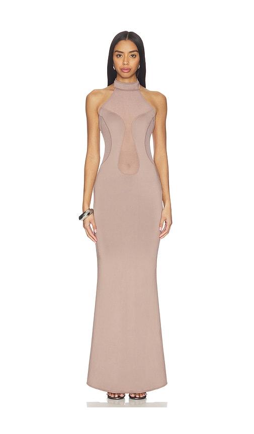 OW Collection Selia Maxi Dress in Neutral by OW COLLECTION