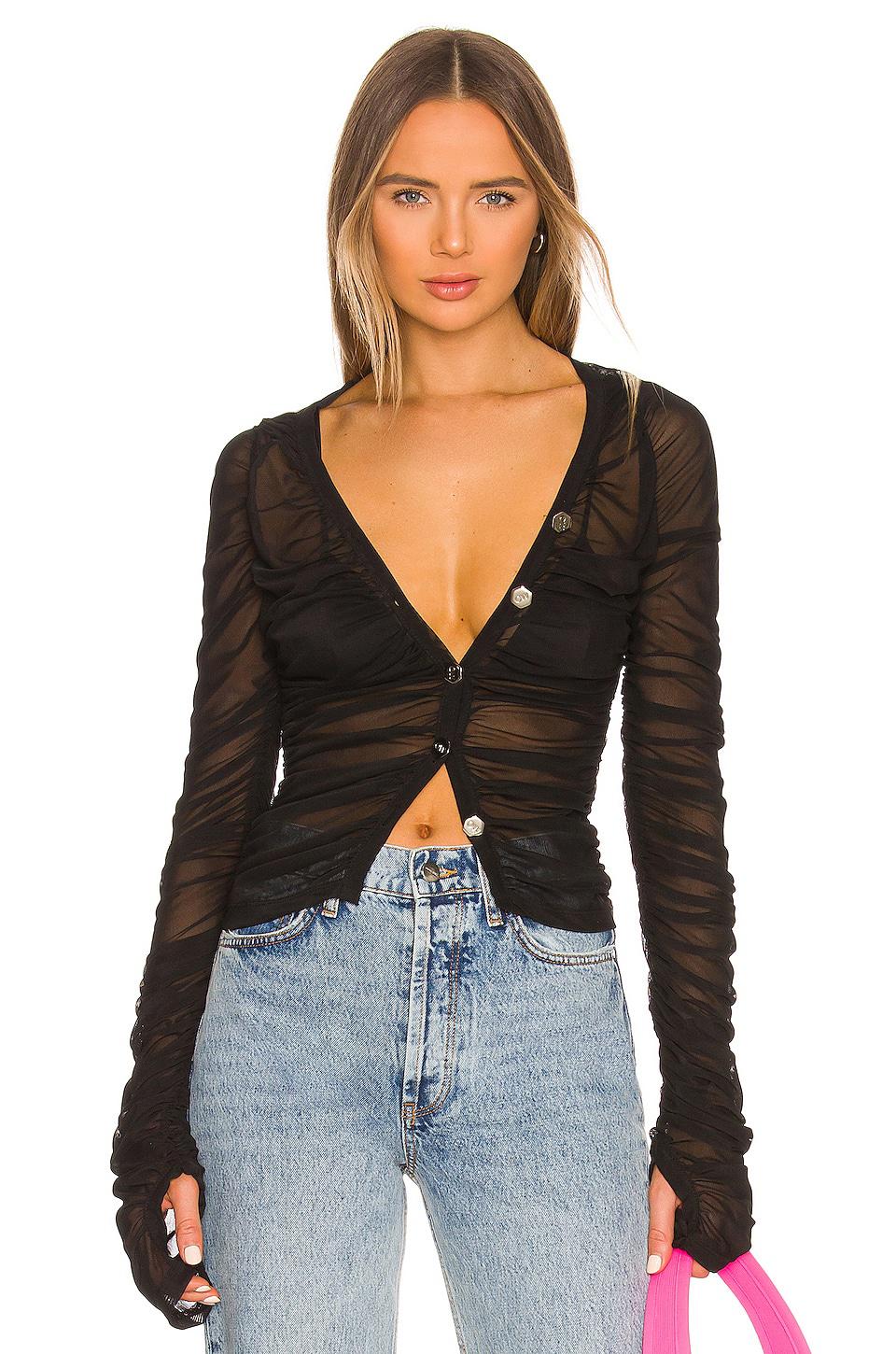 OW Collection Wanted Cardigan in Black by OW COLLECTION