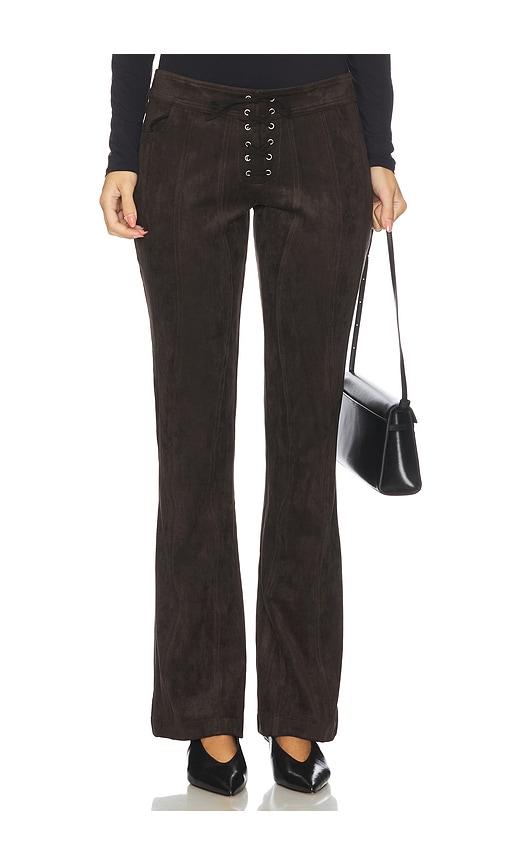 OW Collection Zelda Pants in Brown by OW COLLECTION