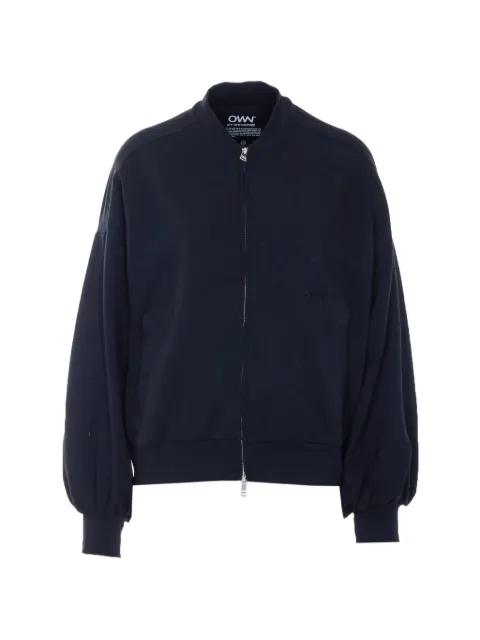 logo-embroidered bomber jacket by OWN