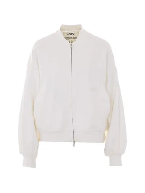 logo-embroidered bomber jacket by OWN