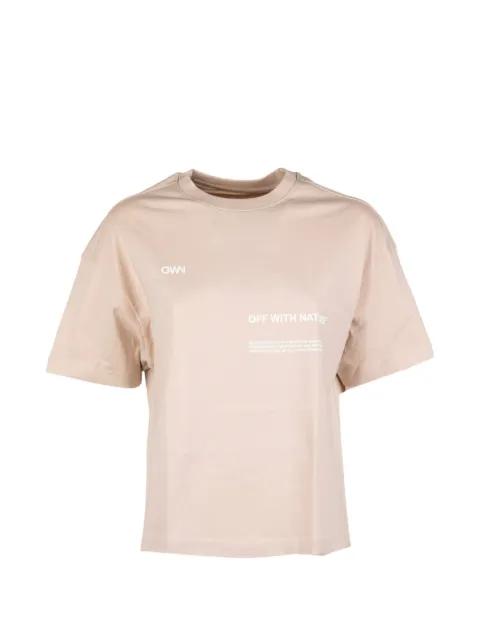 logo-print crew-neck T-shirt by OWN