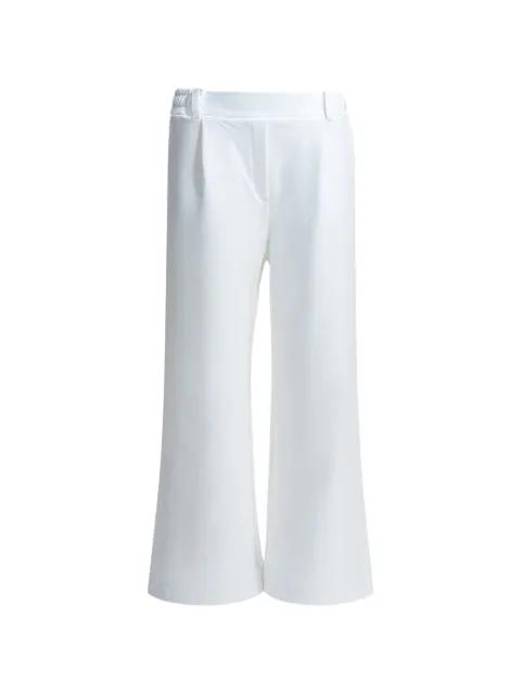 pleated flared-leg trousers by OWN