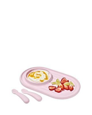 Tot Textured Plate & Spoons Set by OXO