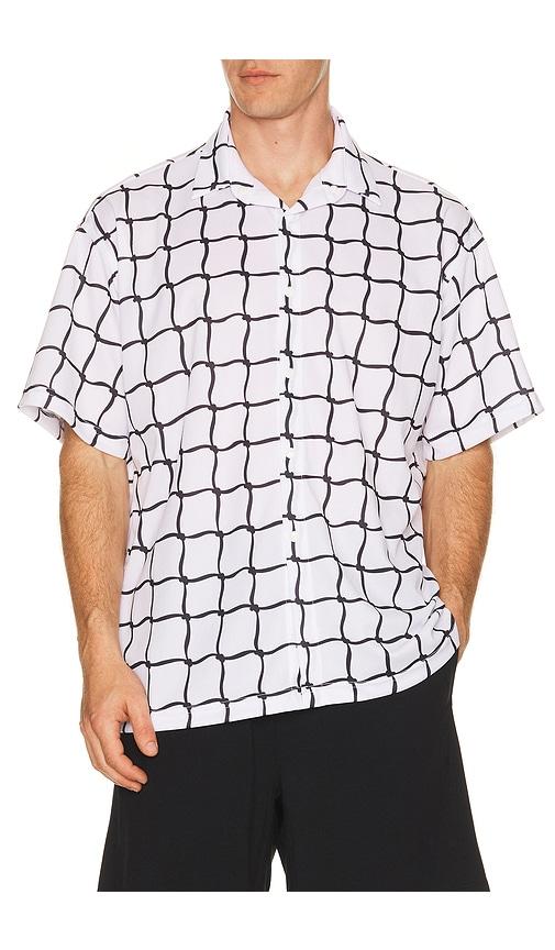 Oyster Net Button Up in White by OYSTER