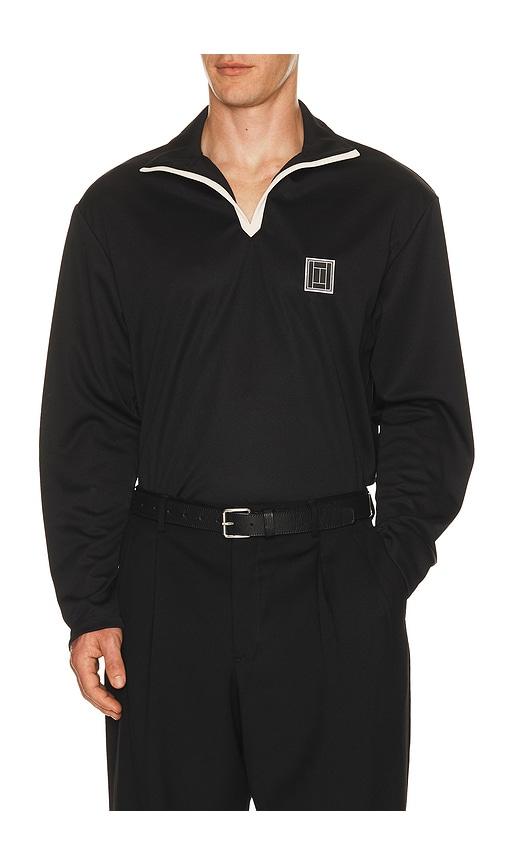 Oyster OTC On Court / Off Court Longsleeve Polo in Black by OYSTER
