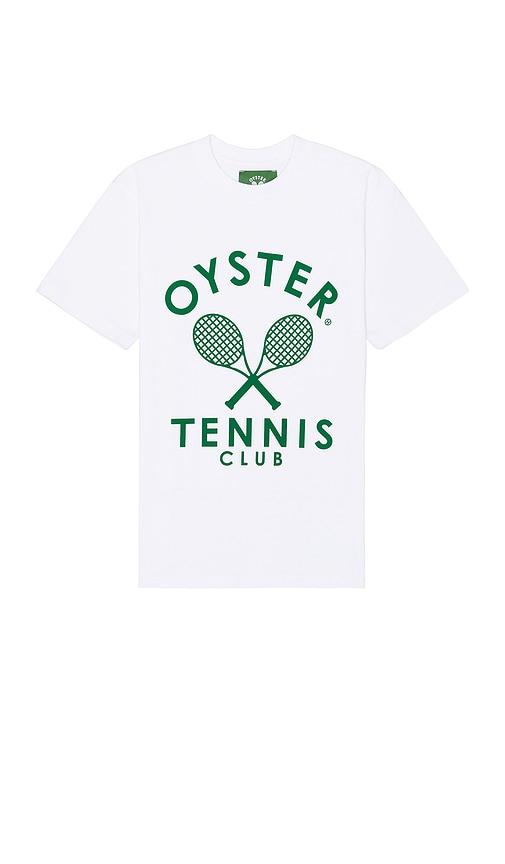 Oyster Tennis Club Members T-Shirt in White by OYSTER