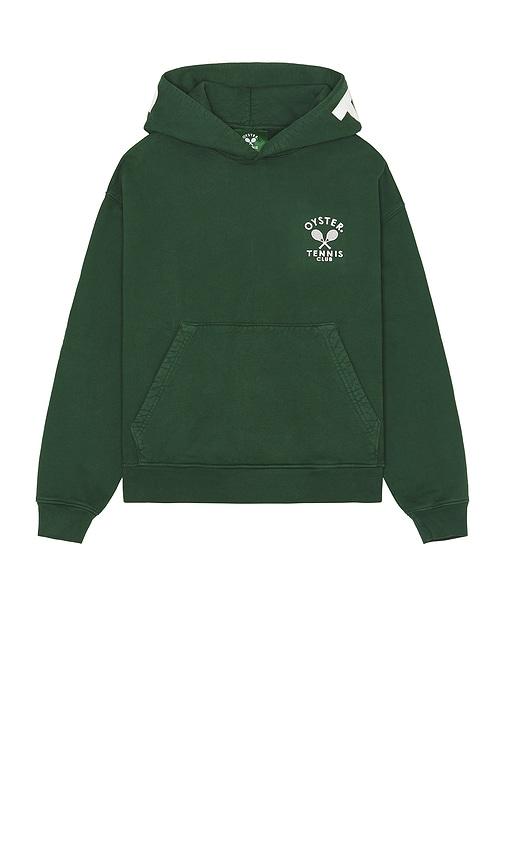 Oyster Tennis Club Pullover Hoodie in Green by OYSTER