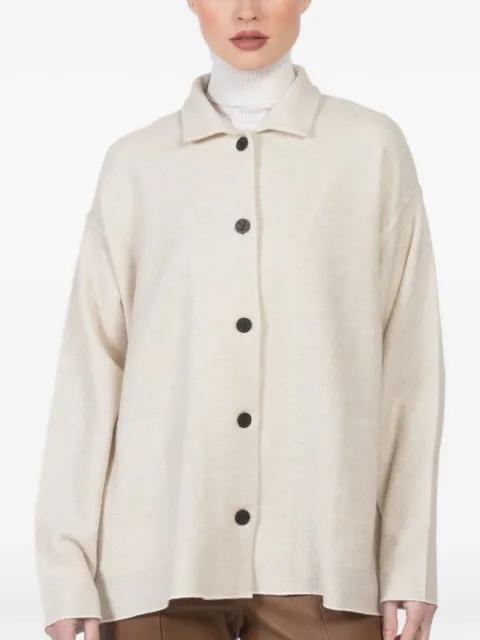 button-fastening cardigan by OYUNA
