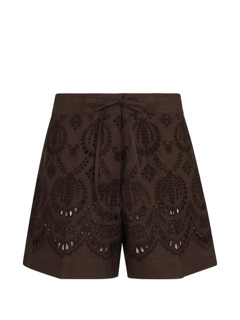 Cannes embroidered shorts by P.A.R.O.S.H.