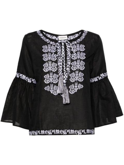 Ciclone floral-embroidered blouse by P.A.R.O.S.H.