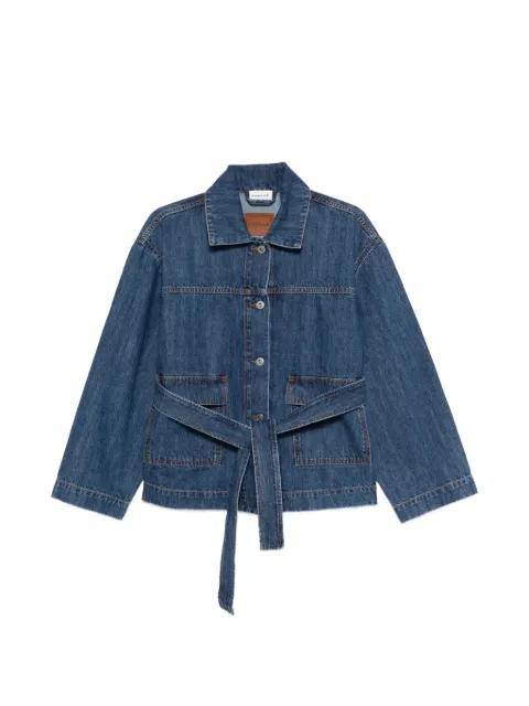 Cojin belted denim jacket by P.A.R.O.S.H.