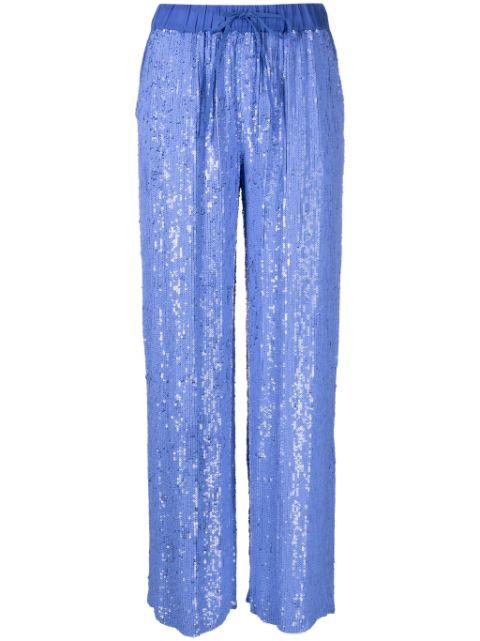 Glare sequinned trousers by P.A.R.O.S.H.