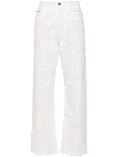 Guff sequin-embellished straight jeans by P.A.R.O.S.H.