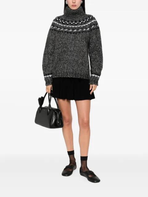 Laila high-neck patterned sweater by P.A.R.O.S.H.