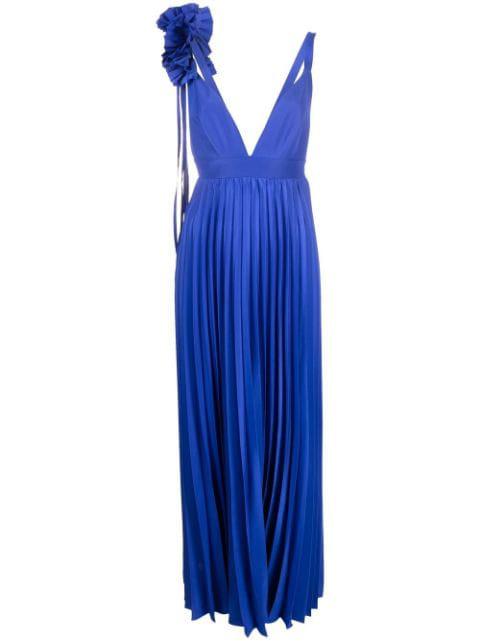 Palmer pleated maxi dress by P.A.R.O.S.H.