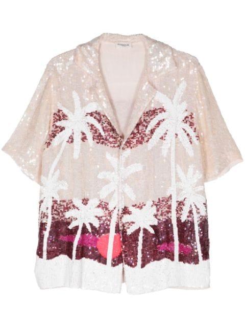 Palms sequined shirt by P.A.R.O.S.H.