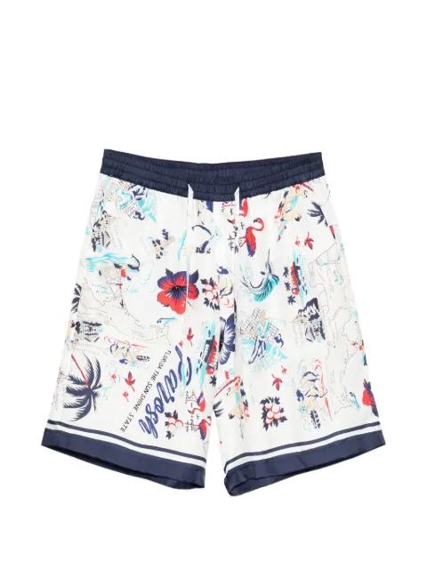 Scard floral-print shorts by P.A.R.O.S.H.