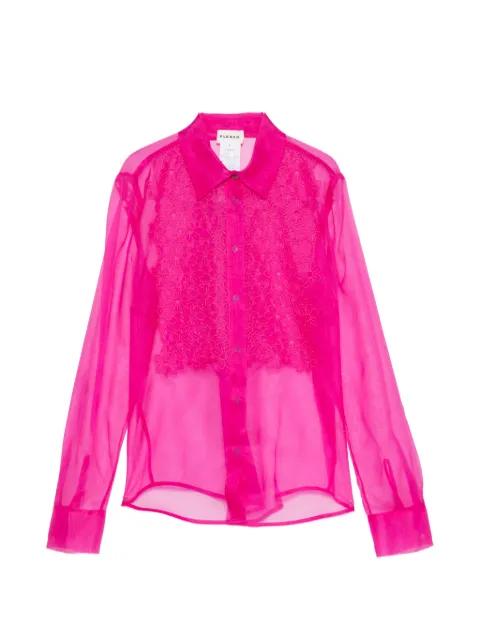 Shake floral-embroidered shirt by P.A.R.O.S.H.