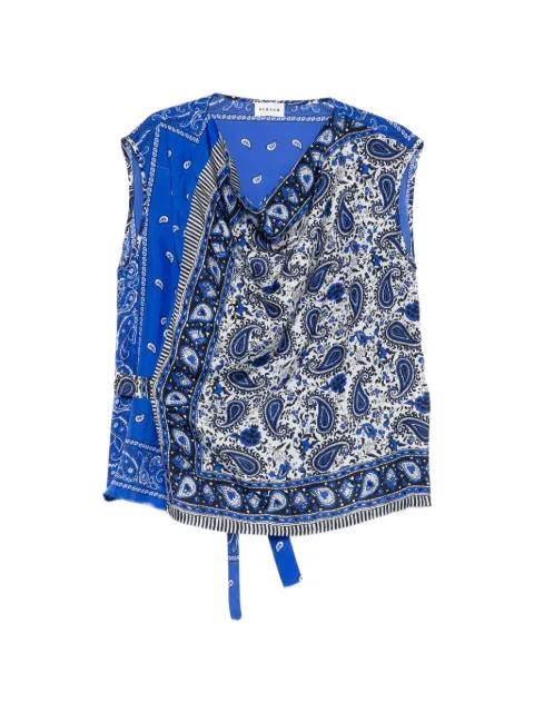 Shiele paisley-pattern top by P.A.R.O.S.H.