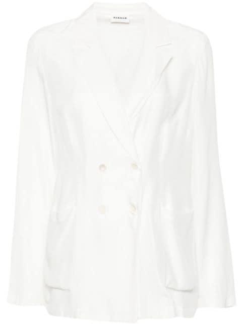 Sofia double-breasted silk blazer by P.A.R.O.S.H.