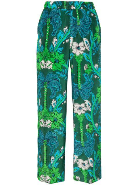 Stelo floral-print trousers by P.A.R.O.S.H.