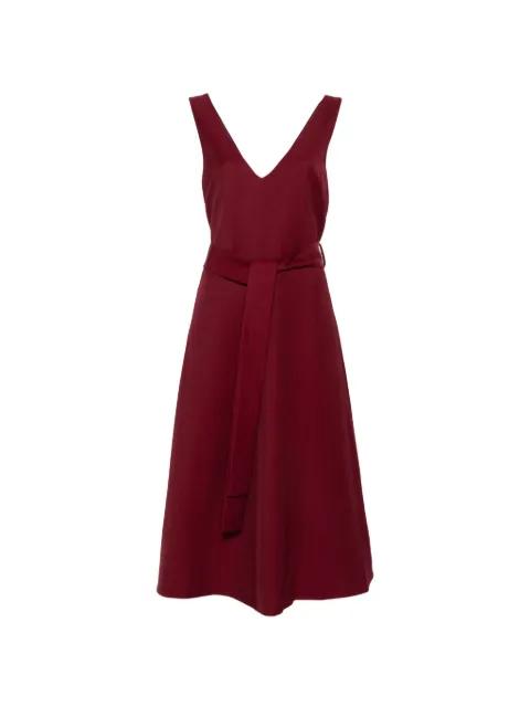 V-neck belted dress by P.A.R.O.S.H.