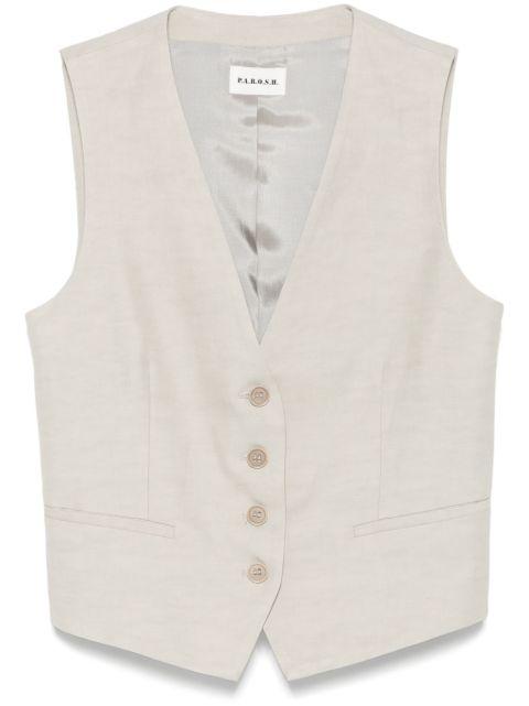 V-neck waistcoat by P.A.R.O.S.H.