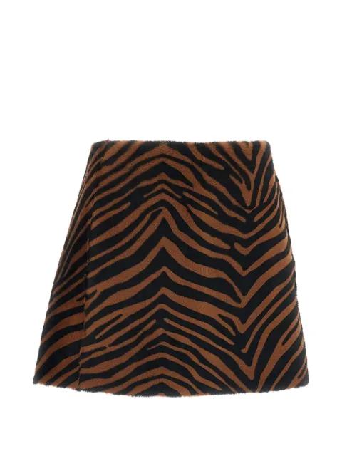 animal-print mini skirt by P.A.R.O.S.H.