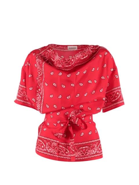bandana-print tie blouse by P.A.R.O.S.H.