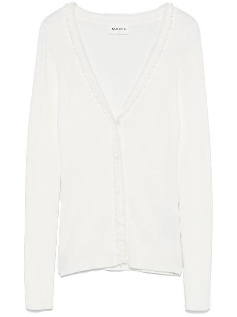 bead-embellished cardigan by P.A.R.O.S.H.