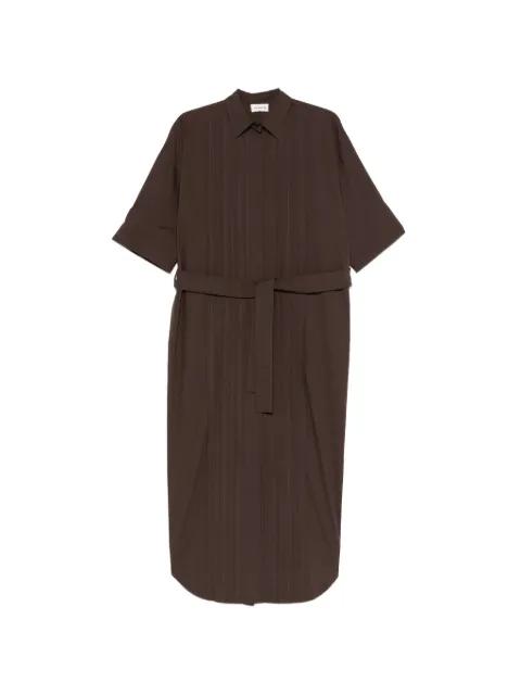 belt-detail midi dress by P.A.R.O.S.H.