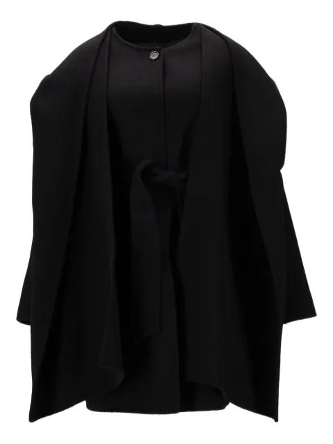 belted hoodied cape by P.A.R.O.S.H.