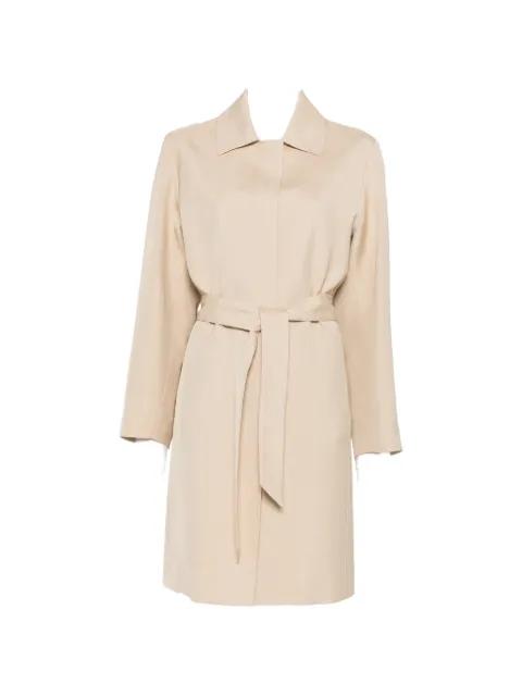 belted long jacket by P.A.R.O.S.H.