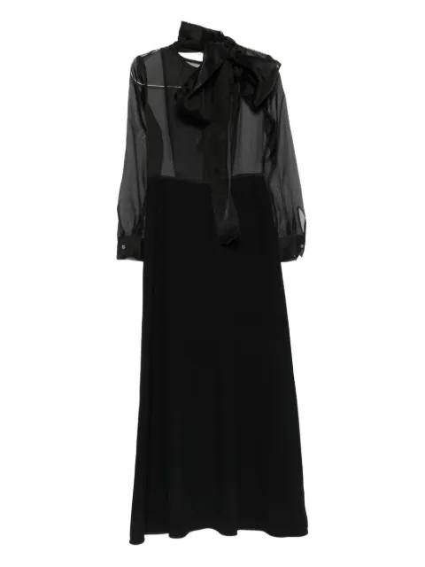 bow-detail silk dress by P.A.R.O.S.H.