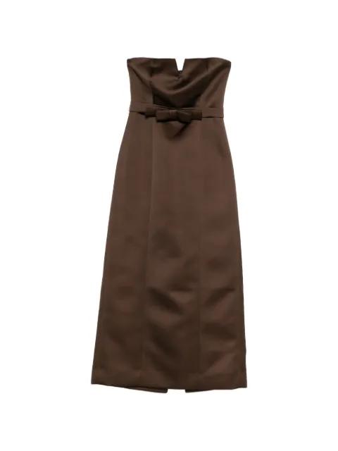 bow-detail strapless maxi dress by P.A.R.O.S.H.