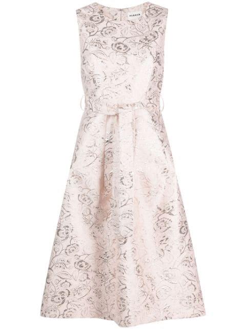 brocade-effect patterned-jacquard dress by P.A.R.O.S.H.