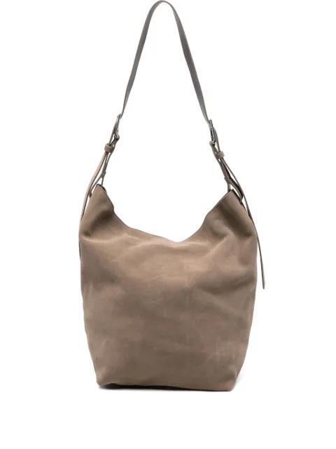 buckle-fastening suede shoulder bag by P.A.R.O.S.H.
