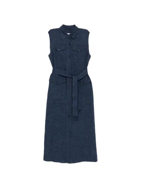 button belt maxi dress by P.A.R.O.S.H.