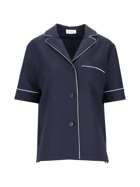 button-down short-sleeve wool shirt by P.A.R.O.S.H.