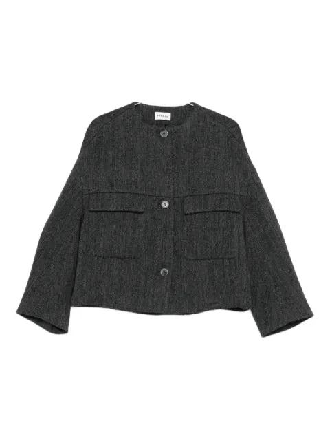 button-fastening patch-pocket jacket by P.A.R.O.S.H.