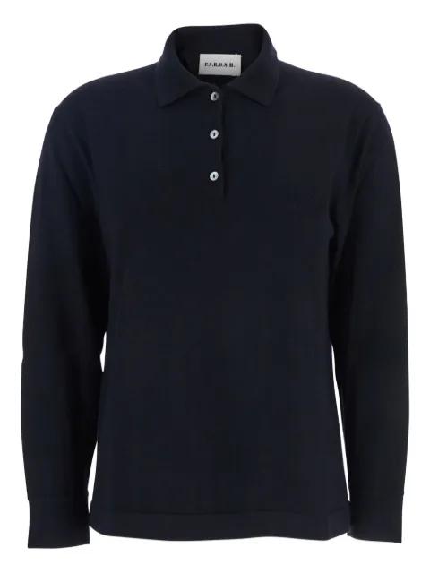 button knit polo top by P.A.R.O.S.H.