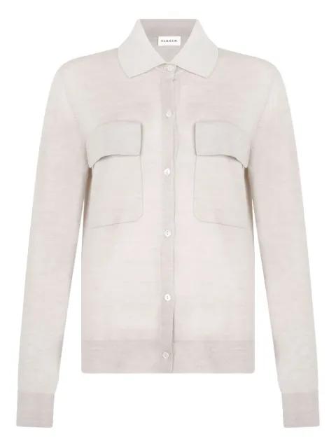 buttoned patch-pocket cardigan by P.A.R.O.S.H.