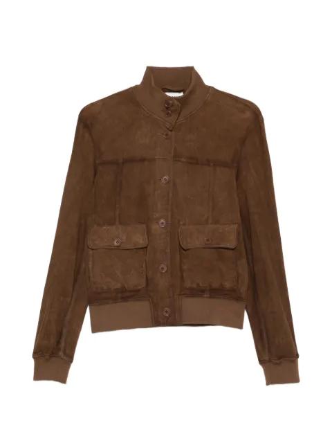 buttoned suede jacket by P.A.R.O.S.H.