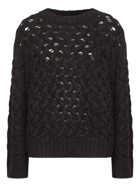 cable-knit open-weave sweater by P.A.R.O.S.H.