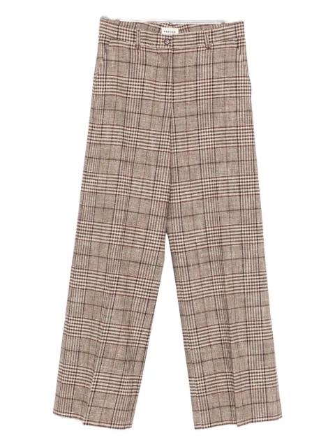 checked straight-leg trousers by P.A.R.O.S.H.