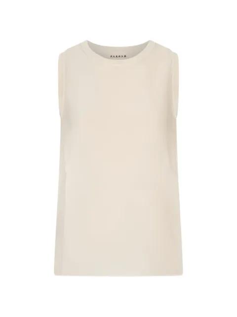 crew-neck sleeveless top by P.A.R.O.S.H.