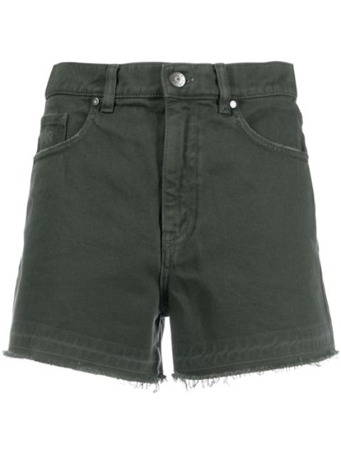 distressed-effect denim shorts by P.A.R.O.S.H.